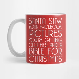 Santa Saw Facebook Mug